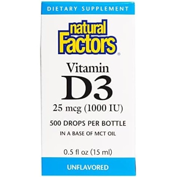Natural Factors - Vitamin D3 Drops 1000 IU, 15ml