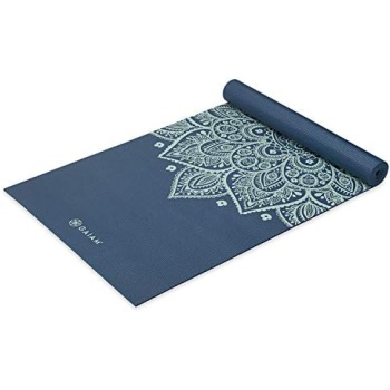 Gaiam Yoga Mat - Premium 5mm Print Thick Non Slip Exercise & Fitness Mat