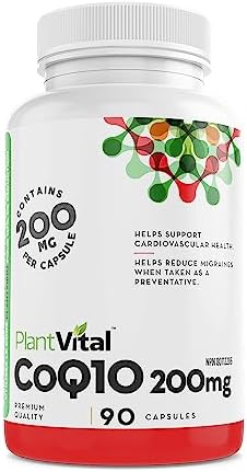 PlantVital's Coenzyme Q10 200mg - CoQ10 Supplement - Support Cardiovascular