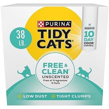 Purina Tidy Cats Clumping Cat Litter, Free & Clean Unscented Multi Cat Litter