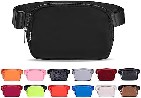 Belt Bag for Women Men Fanny Pack Dupes, Ginsco Crossbody Bag for Women