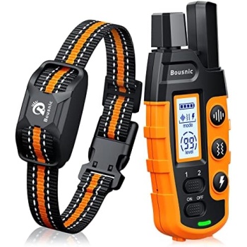 Bousnic Dog Shock Collar - 3300Ft Dog Training Collar with Remote for 5-120lbs