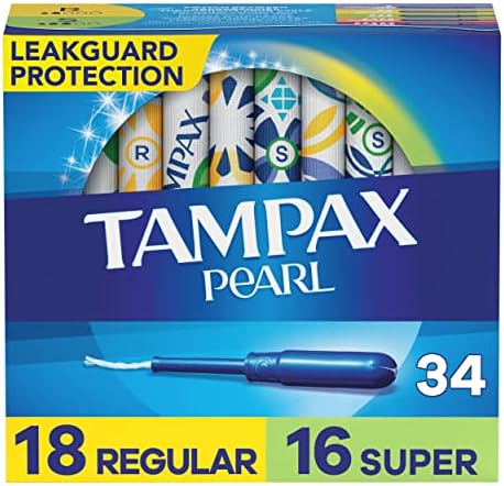 Tampax Pearl Tampons Multipack, Regular/Super Absorbency