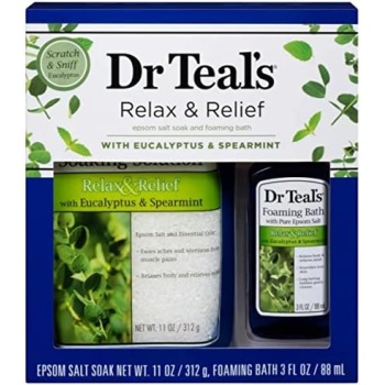Dr Teal's Eucalyptus Epsom Salt & Foaming Bath Oil Sampler Gift Set
