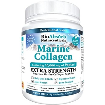 Marine Collagen Powder, Extra Strength w/Peptan (Type 1 Hydrolyzed Collagen