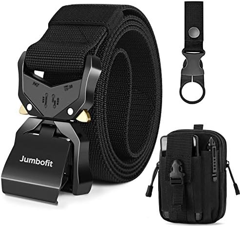 Jumbofit Tactical Belt for Men and Women, Military Work Belt Nylon