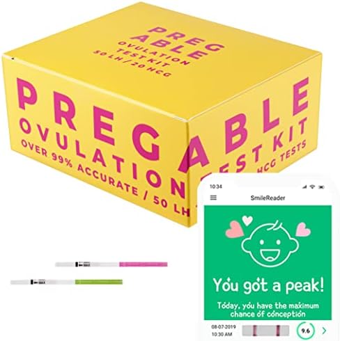 Combo Kit of 50 Ovulation Tests and 20 Pregnancy Tests, OPKs, HPTs