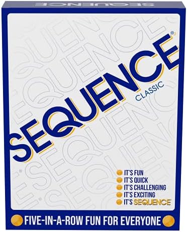 SEQUENCE- Original SEQUENCE Game with Folding Board, Cards and Chips