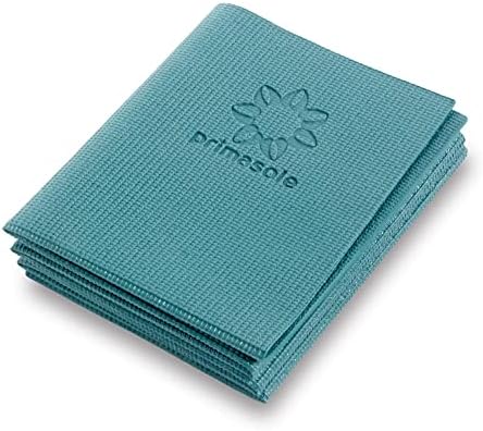 Primasole Folding Yoga Travel Pilates Mat 1/4" Thick. Easy to Carry for Yoga