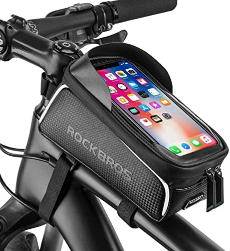 ROCKBROS Bike Phone Frame Bag Bike Phone Mount Bag Bike Accessories Waterproof Top Tube