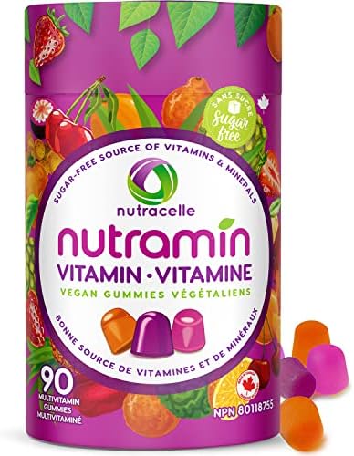 NUTRACELLE NUTRAMIN Daily Vegan Keto Multivitamin Gummies Vitamin C, D2