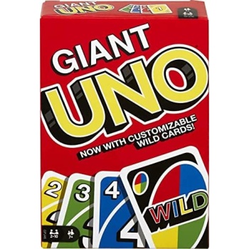 Mattel Games ​Giant UNO Card Game for Kids, Adults & Family Night, Oversized