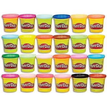 Play-Doh Modeling Compound 24-Pack Case of Colors, Party Favors, Non-Toxic,