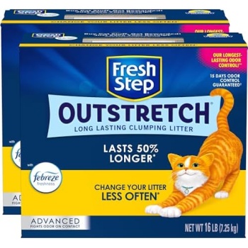 Fresh Step Outstretch, Clumping Cat Litter, Advanced, Extra Large, 32 Pounds