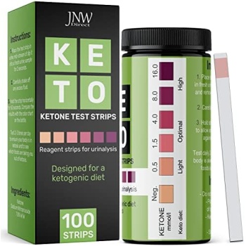 Ketone Test Strips, 100 Keto Test Strips for Keto, Low Carb Diet - Urine Test