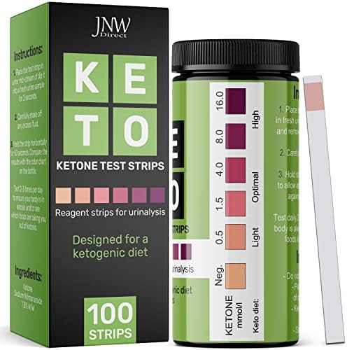 Ketone Test Strips, 100 Keto Test Strips for Keto, Low Carb Diet - Urine Test