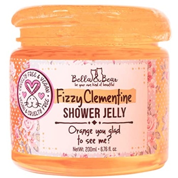 Bella & Bear Fizzy Clementine Shower Jelly, Vegan, Cruelty Free