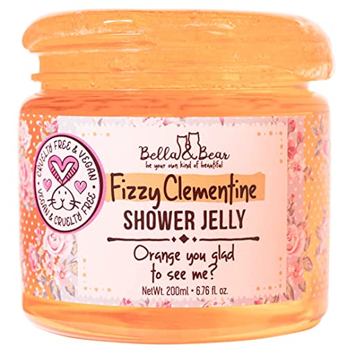 Bella & Bear Fizzy Clementine Shower Jelly, Vegan, Cruelty Free