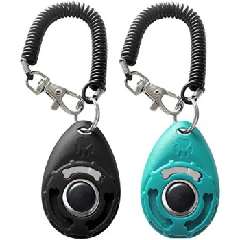 HoAoOo Pet Training Clicker with Wrist Strap - Dog Training Clickers