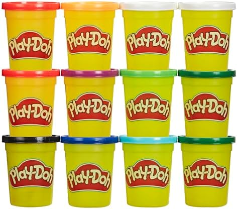Play-Doh Bulk Winter Colors 12-Pack of Non-Toxic Modeling Compound