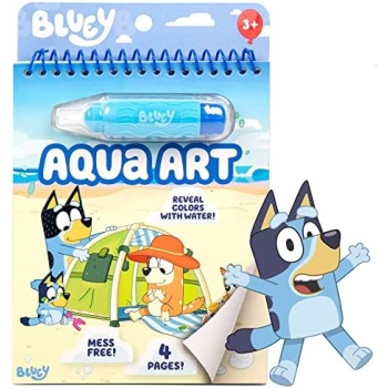 Horizon Group USA Bluey Aqua Art - Reusable Water Reveal Activity Pages