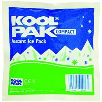 Koolpak Compact Instant Cold Ice Pack, 15 x 15 cm (Pack of 20)