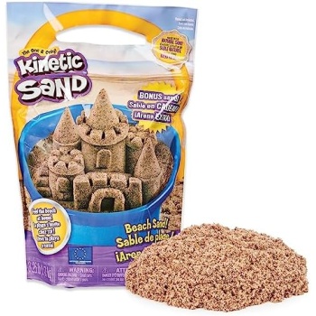 Kinetic Sand, The Original Moldable Play Sand, 3.25lbs Beach Sand, Sensory Toys