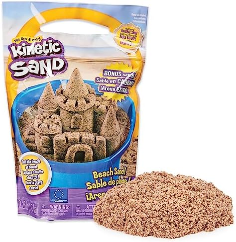 Kinetic Sand, The Original Moldable Play Sand, 3.25lbs Beach Sand, Sensory Toys