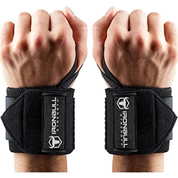 Wrist Wraps (18" Premium Quality) for Powerlifting, Bodybuilding, Weight Lifting