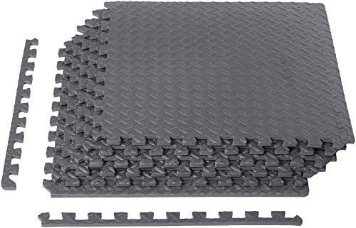 Foam Interlocking Exercise Gym Floor Mat Tiles - 6-Pack