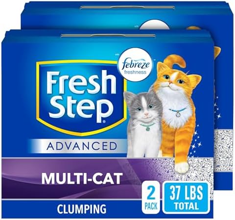 Fresh Step Clumping Cat Litter, Advanced, Multi-Cat Odor Control, Extra Large