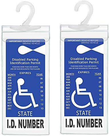 Handicap Parking Placard Holder, Ultra Transparent Disabled Permit Protective