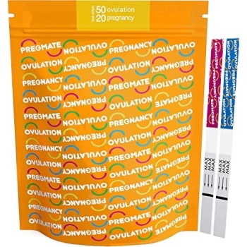 Pregmate 50 Ovulation and 20 Pregnancy Test Strips Predictor Kit