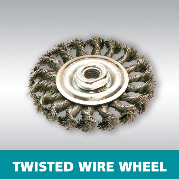 Makita D-55245 100mm x M14 Twisted Wire Wheel Brush