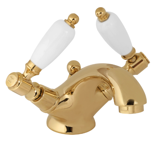 Deva Georgian Taps Basin Mixer Gold
