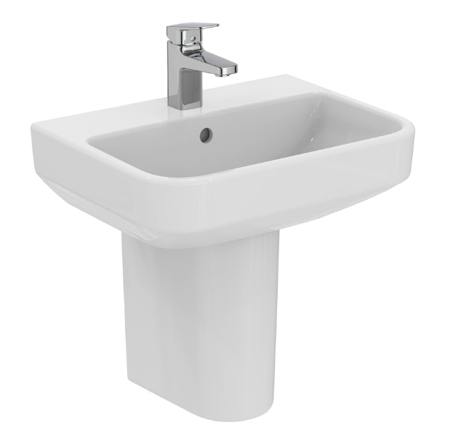 Ideal Standard i.life Compact Basin and Semi-Pedestal 50cm 1 Tap Hole